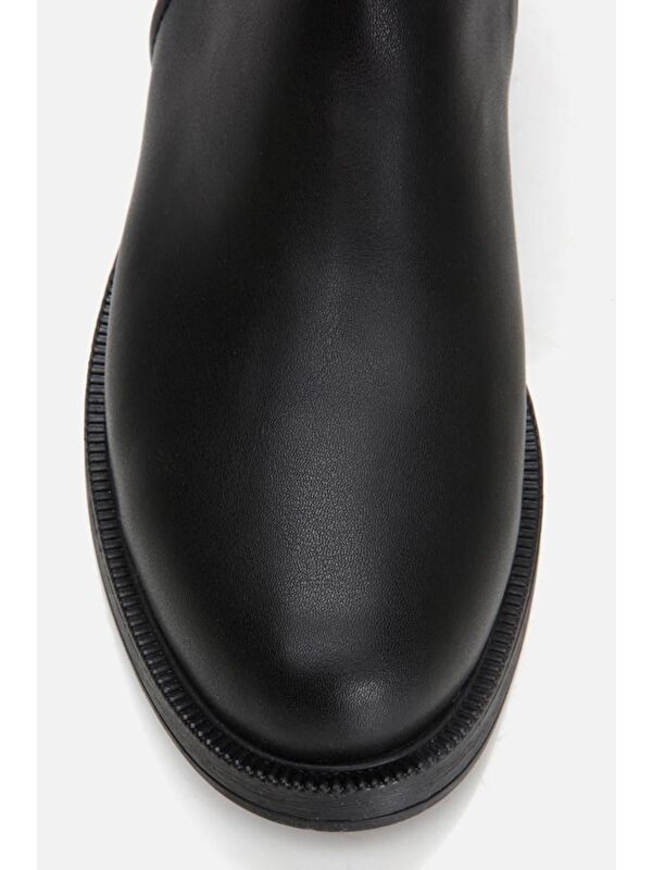 Siyah Kadın Düz Bot - Görsel 6