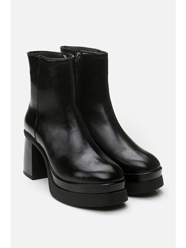 Siyah Kadın Topuklu Bot - Görsel 3
