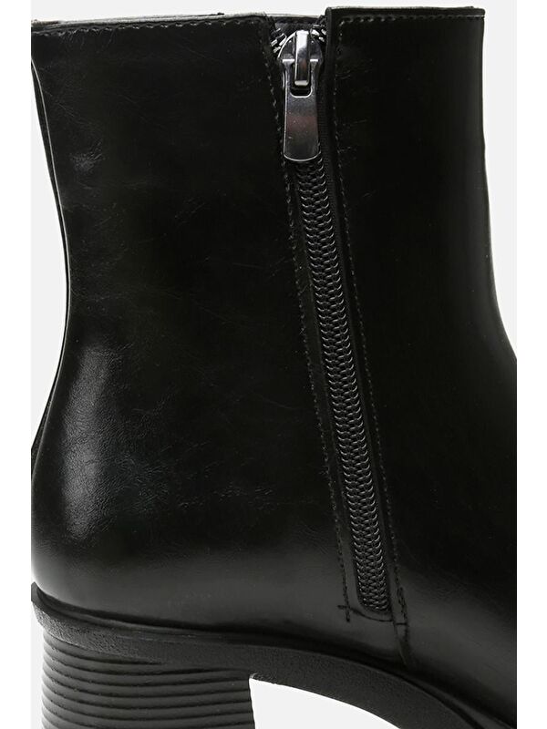 Siyah Kadın Topuklu Bot - Görsel 5