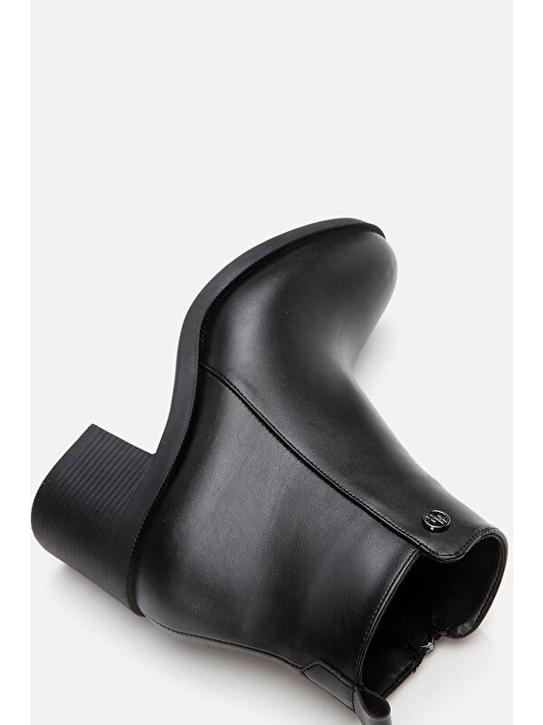 Kadın Fermuarlı Topuklu Bot - Görsel 8