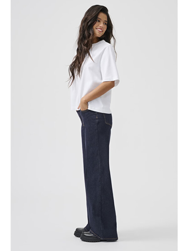 Only Onlmadison Yüksek Bel Geniş Paça Jeans  15352206