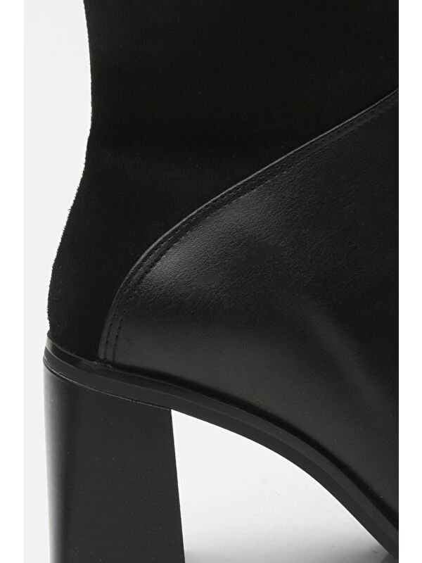 Siyah Kadın Topuklu Bot - Görsel 5