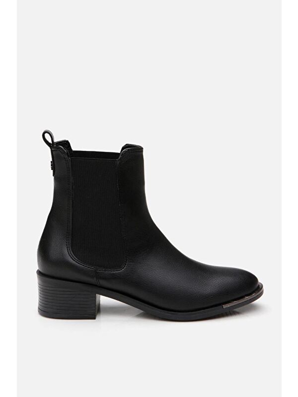 Siyah Kadın Topuklu Bot - Görsel 2