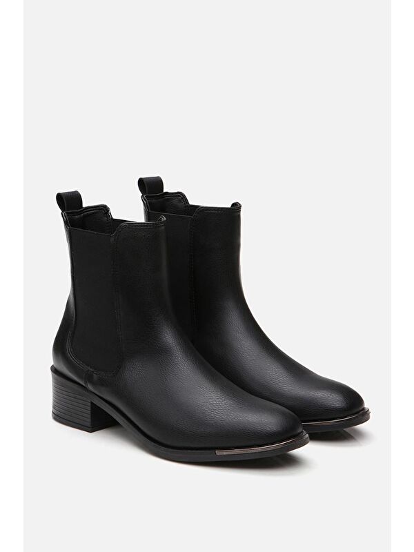 Siyah Kadın Topuklu Bot - Görsel 3