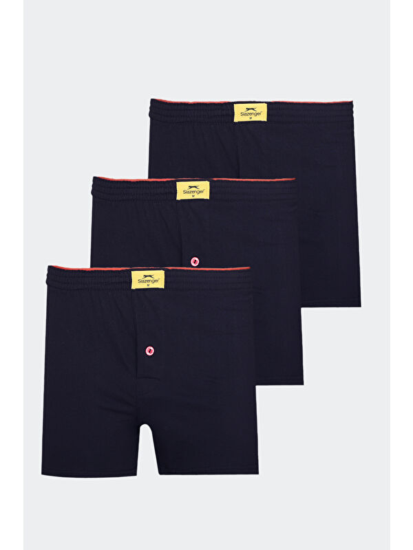 SLAZENGER HE 3 lü Set Erkek Lacivert Boxer