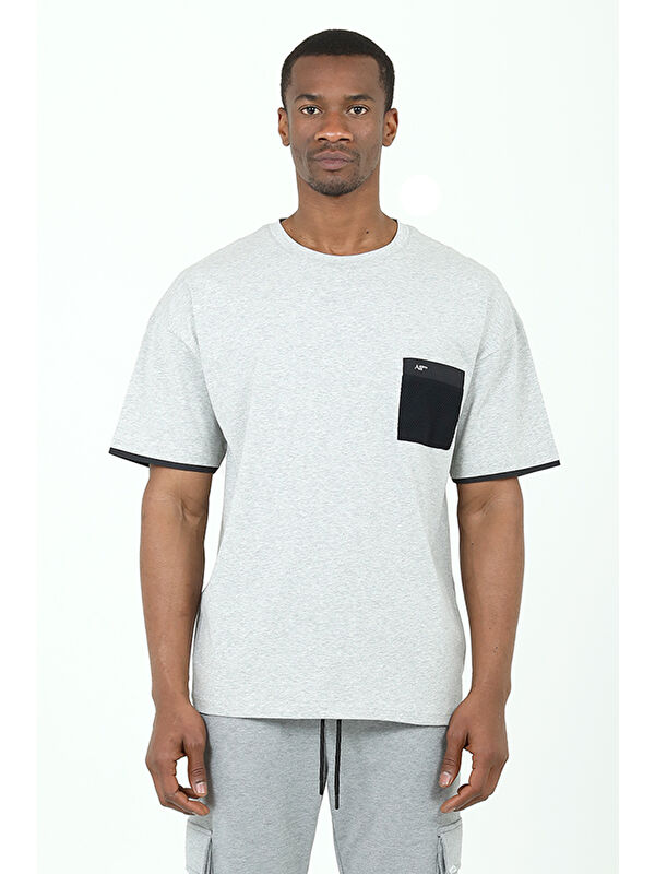 THERMOFORM North Ice Parachute Pocket Wide T-shirt GRİMELANJ