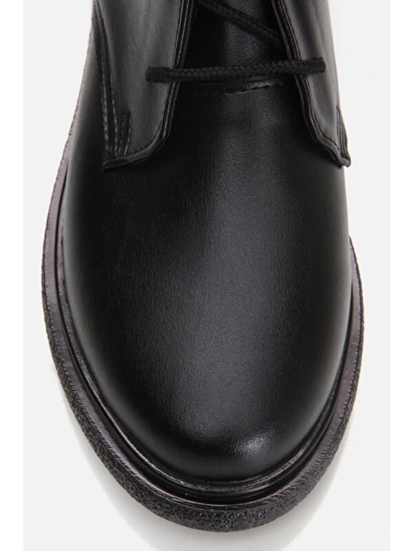 Siyah Kadın Düz Bot - Görsel 5