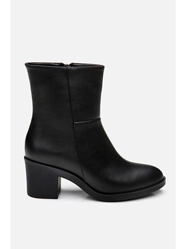 Siyah Kadın Topuklu Bot - Görsel 2