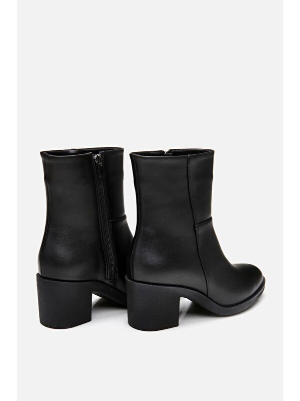 Siyah Kadın Topuklu Bot - Görsel 4