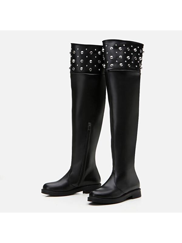 Siyah Kadın Çizme - Görsel 5