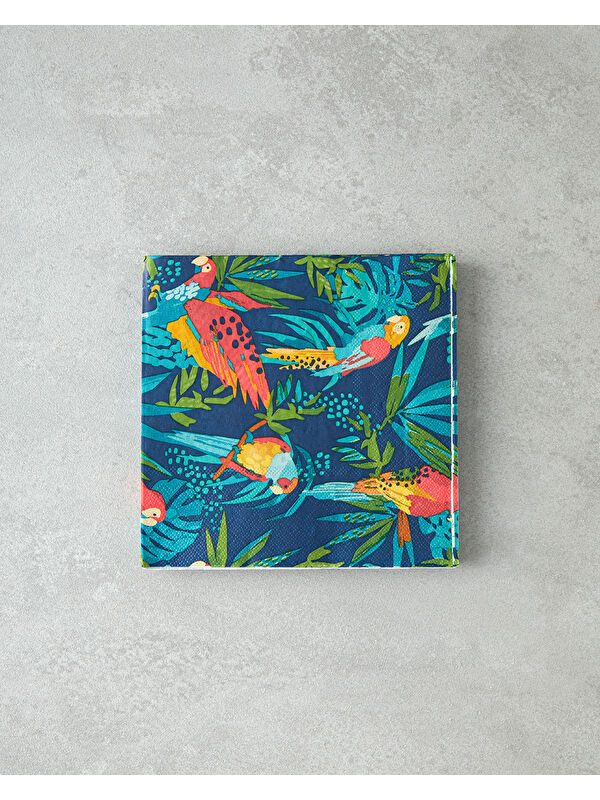 English Home Parrot 20'li Kağıt Peçete 33x33 cm Siyah
