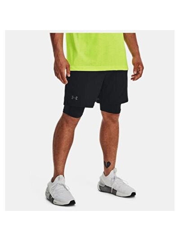 Under Armour Vanish Woven 2In1 Erkek Siyah Şort