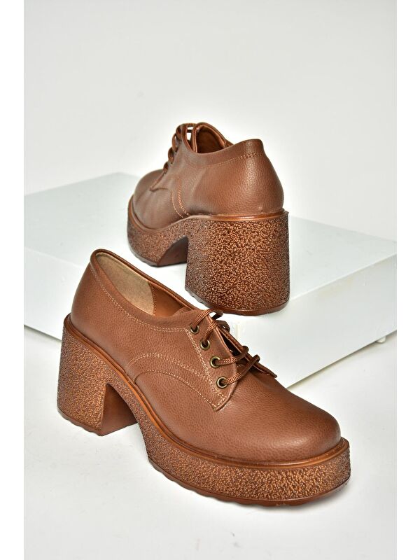 T9961540 Taba Kadın Topuklu Ayakkabı - Görsel 10