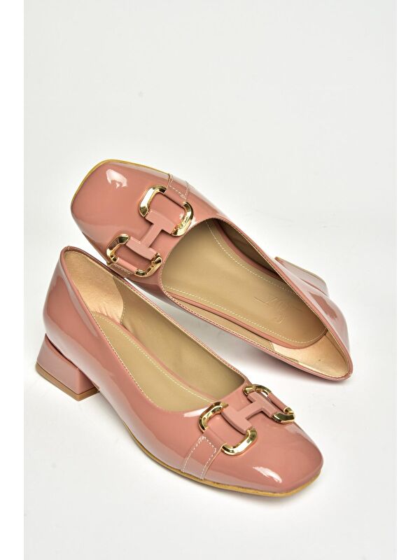 T5901228 Pudra Kadın Topuklu Ayakkabı - Görsel 8