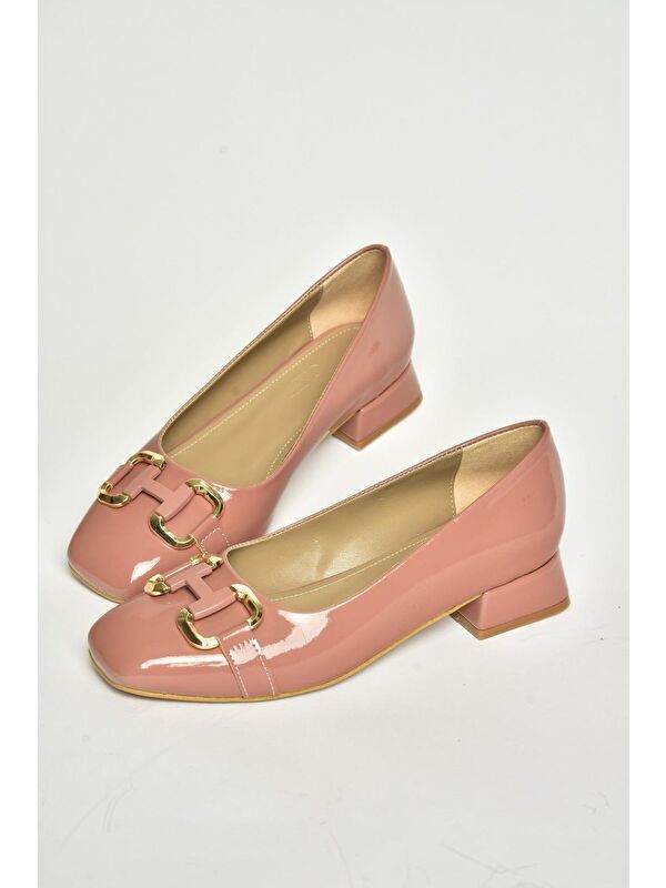 T5901228 Pudra Kadın Topuklu Ayakkabı - Görsel 9