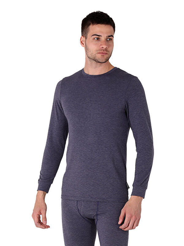 THERMOFORM Heavy Unisex Uzunkol Termal Fanila LACİVERT