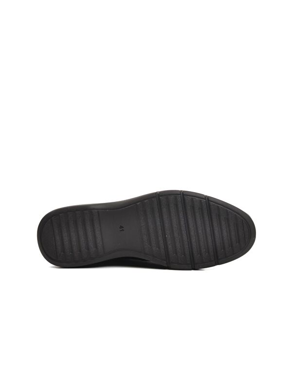 Siyah Nubuk Hakiki Deri Erkek Klasik Ayakkabı 33277 - Görsel 6