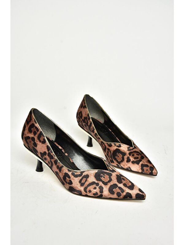 T8200552 Taba Kadın Topuklu Ayakkabı - Görsel 4