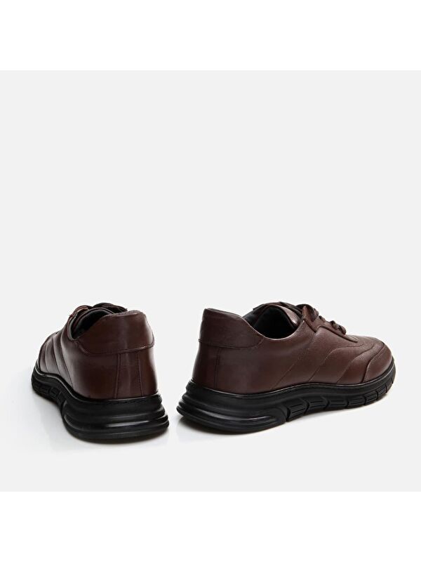 Hakiki Deri Kahve Erkek Spor Ayakkabı - Görsel 6