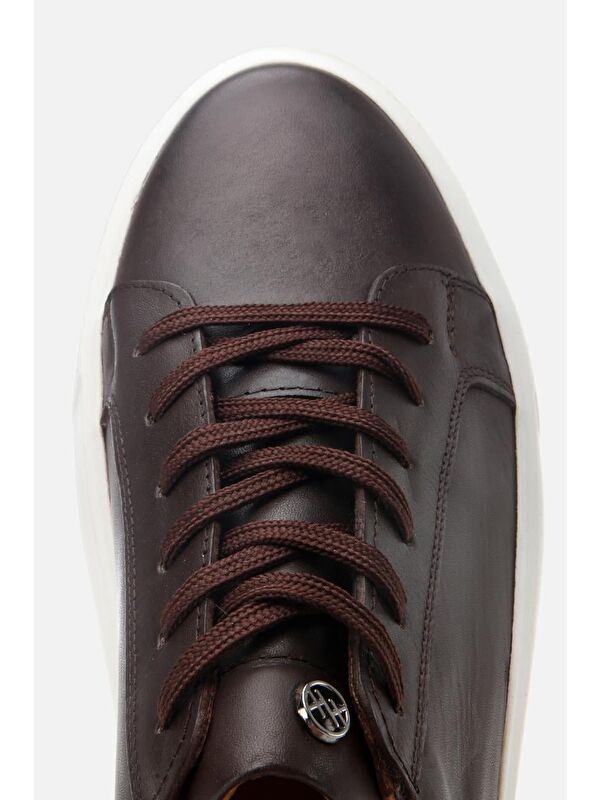 Erkek Deri Kahverengi Hafif Tabanlı Spor Ayakkabı - Görsel 5