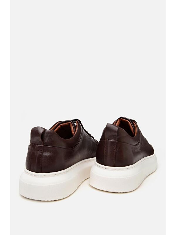 Erkek Deri Kahverengi Hafif Tabanlı Spor Ayakkabı - Görsel 6