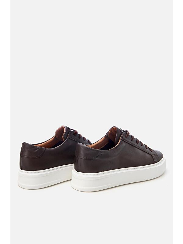 Erkek Deri Kahverengi Hafif Tabanlı Spor Ayakkabı - Görsel 6