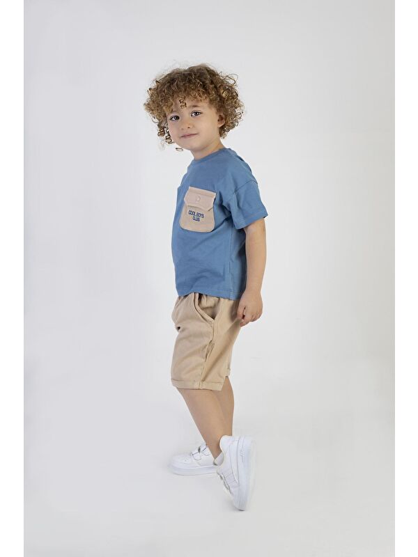 Harika Kids Erkek Çocuk Cool Boys Baskılı-Gardin Pantalon Alt Üst Takım