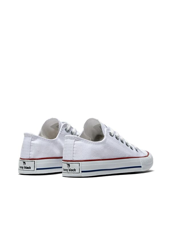 Unisex Beyaz Rahat Kalıp Sneaker Ayakkabı - Görsel 5