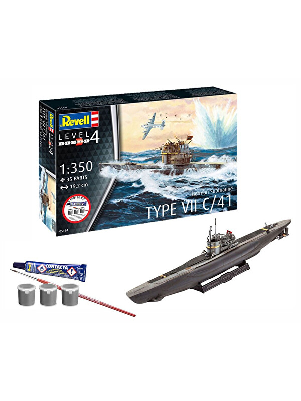Revell Starter Kit Gemi German Submarine Type VII C/41 75154