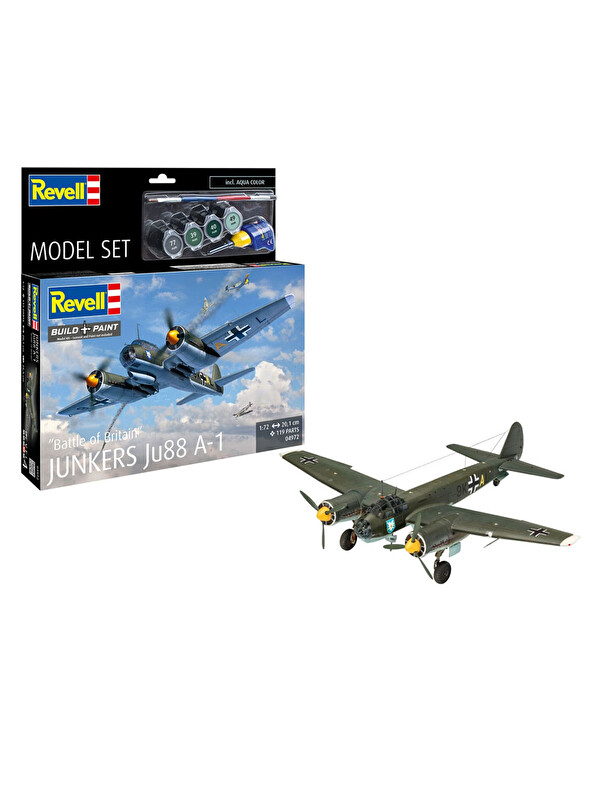 Revell Model Set Uçak Junkers Ju88 A-1 Battle of Britain 64972