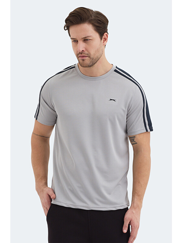 SLAZENGER REWIND Erkek  Gri Tişört