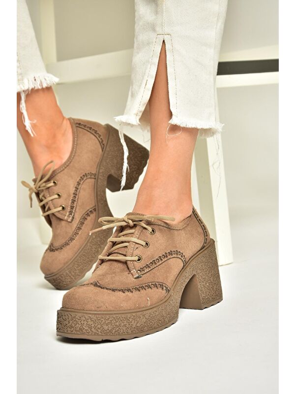 T9961570 Vizon Kadın Topuklu Ayakkabı - Görsel 4