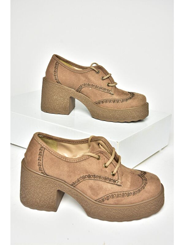 T9961570 Vizon Kadın Topuklu Ayakkabı - Görsel 6