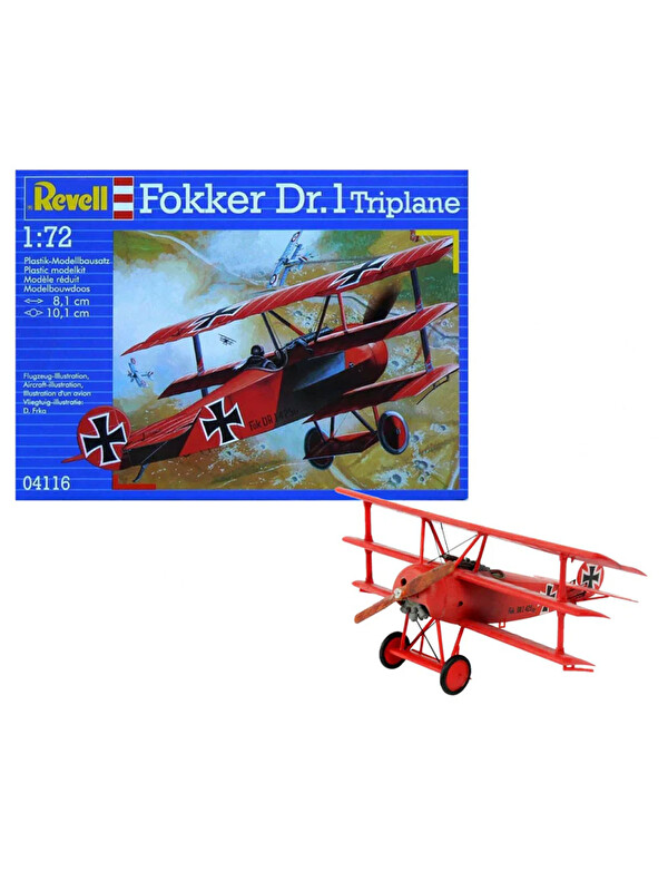 Revell Starter Kit Uçak Fokker DR.1 Triplane 74116