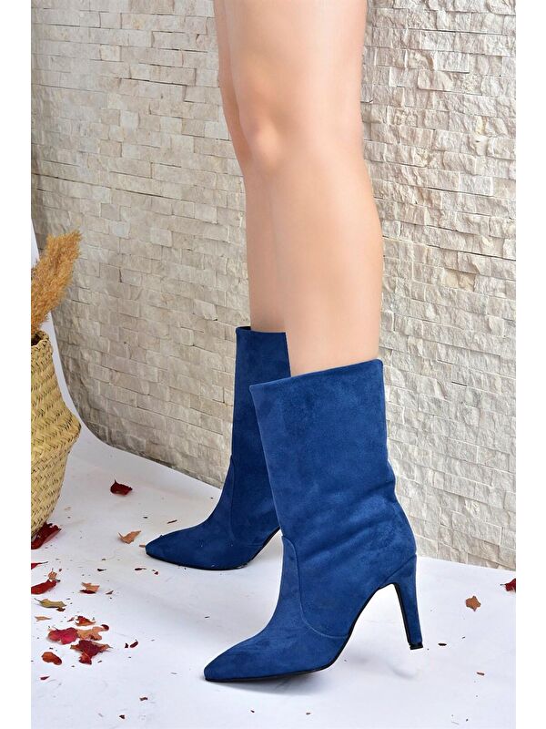 L4048913 Lacivert Kadın Bot - Görsel 4