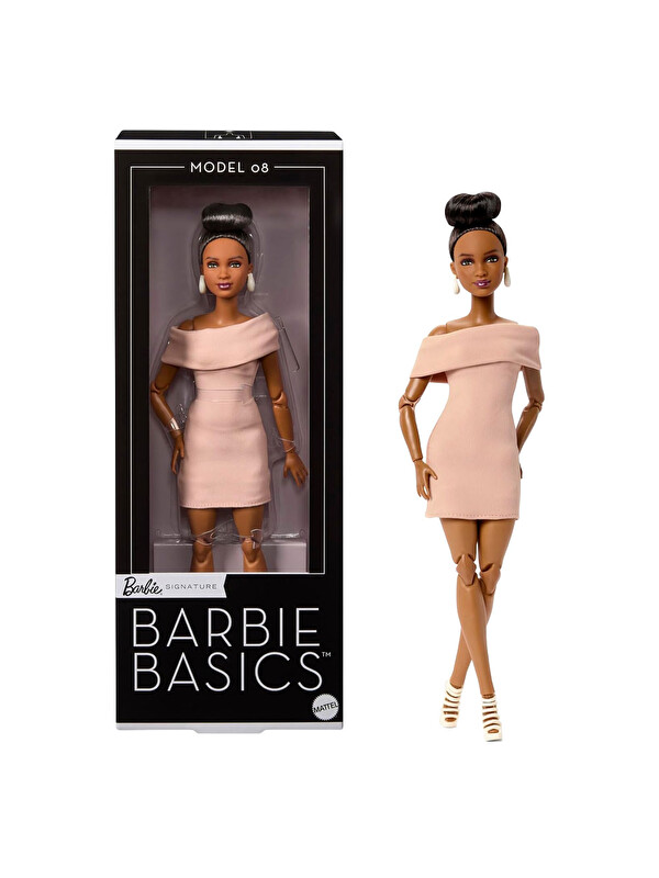 BARBIE Barbie Basics 08 Siyahi Topuz Saçlı JJX27