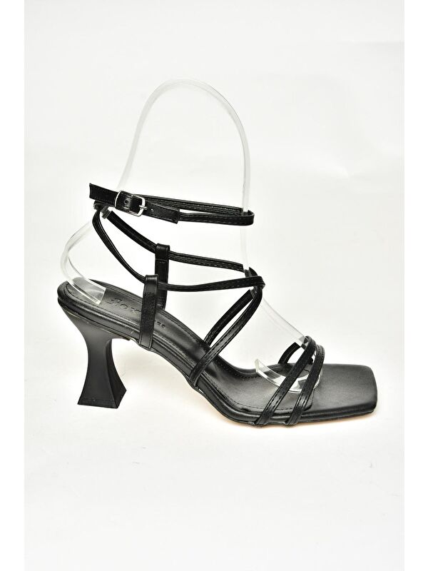 Siyah Kadın Topuklu Ayakkabı - Görsel 3