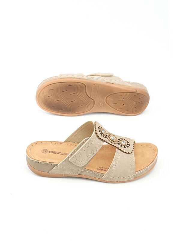 Yazlık Kadın Fashion Cırt Cırtlı Ayarlanabilir Günlük Terlik - Görsel 6