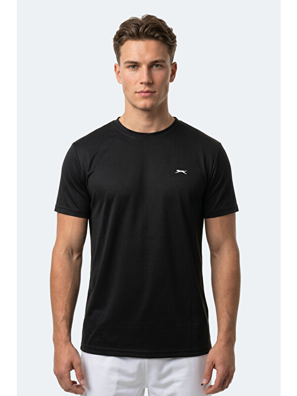 SLAZENGER KEANU Erkek  Siyah Tişört