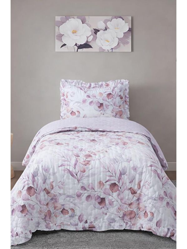 Çeyiz Diyarı Violet Tek Kişilik Yatak Örtüsü 180x240 cm
