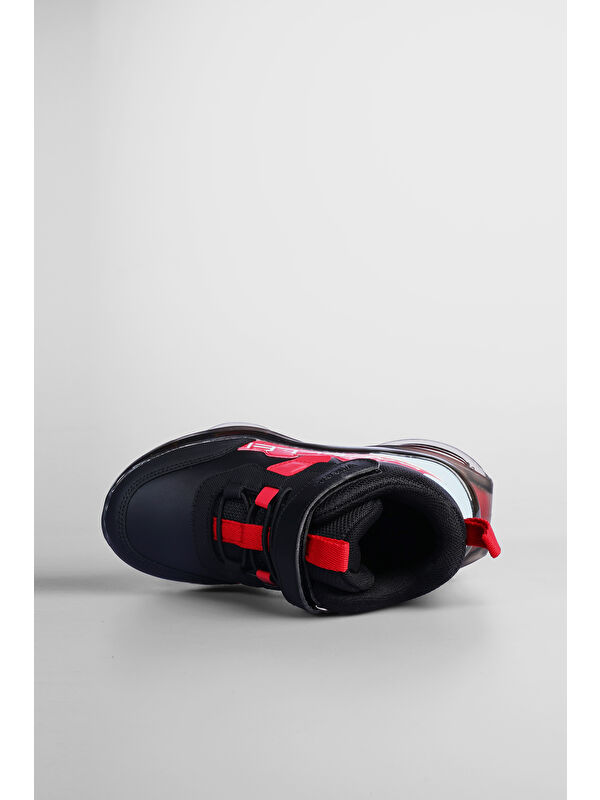 Heel Havalı Taban Erkek Çocuk Siyah Bot - Görsel 4