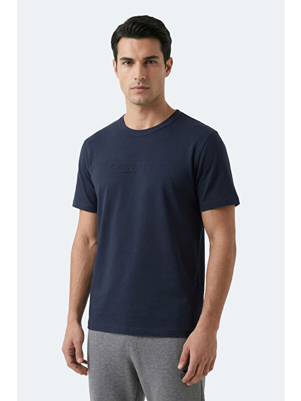 SLAZENGER ZURANIS Erkek  Lacivert Tişört