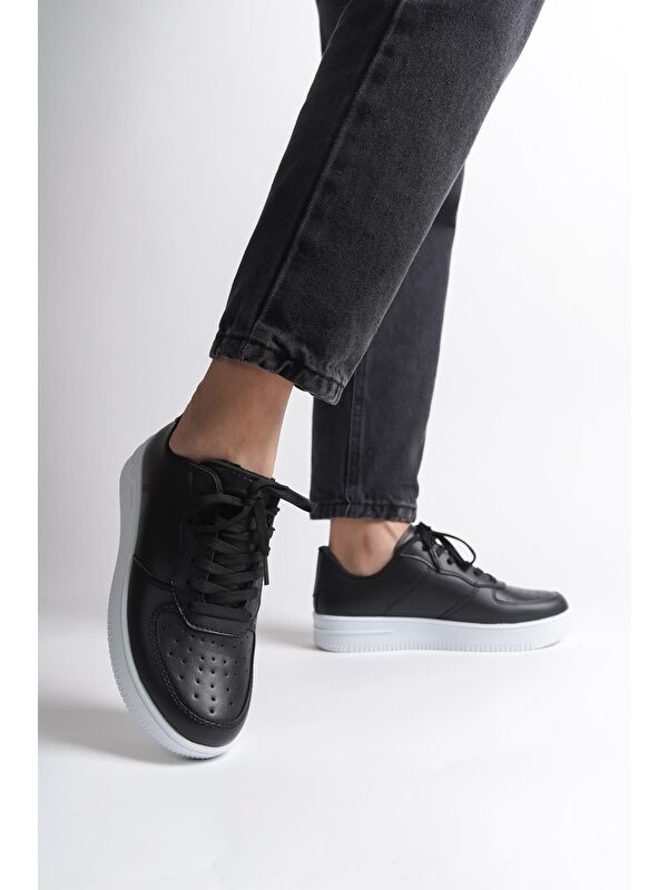 Capone Outfitters Capone Outfitters Siyah Klasik Düz Kadın Sneaker LC Waikiki'de! Siyah - 6. görsel