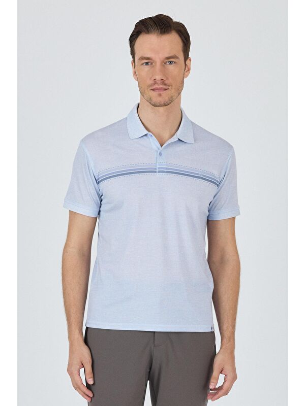 İMZA Kısa Kol Baskılı Pike Polo Yaka Cepsiz Slim Fit Tişört 1011250168