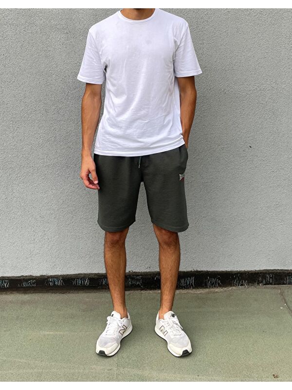 Süperlife Regular Fit Nakışlı Brooklyn Erkek Şort SPR21Y57