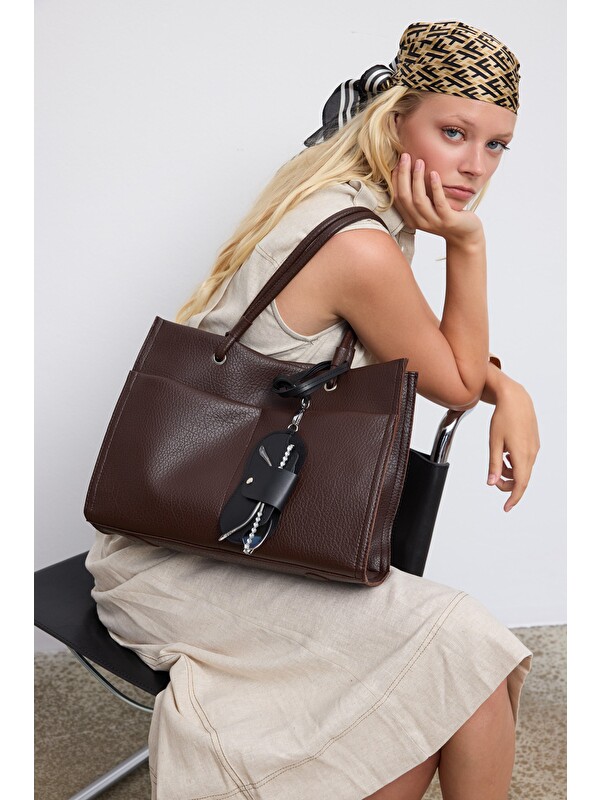 Shulebags Madison Gözlük Kılıflı Omuz Çantası Acı Kahve