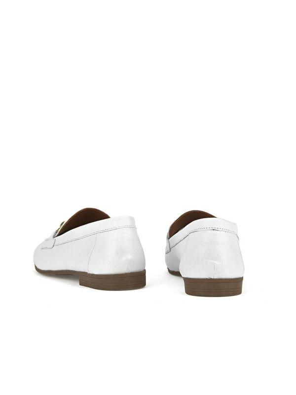 Hakiki Deri Kadın Ayakkabı 1511044Z201 Beyaz - Görsel 6