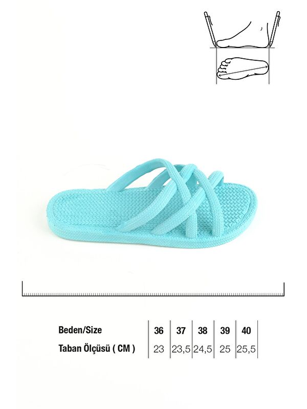 Yazlık Kaydırmaz Taban Kadın Terlik - Görsel 3
