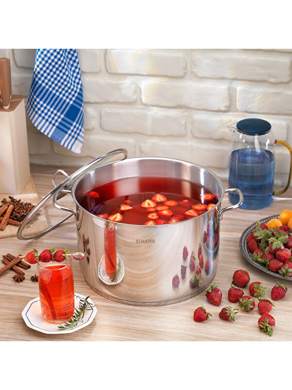 SCHAFER Held Çelik Derin Tencere 30 Cm-2 Parça-Inox