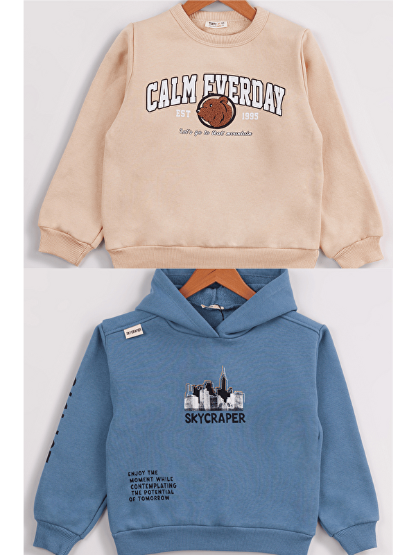Mr Tuffy Erkek Çocuk 2'li Paket Basic Sweatshirt